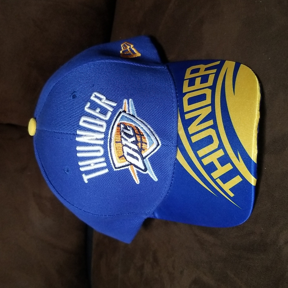 OKC Thunder Snapback Blue and Gold One Size Fits All